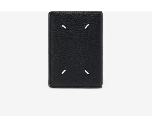 Maison Margiela Leather Bifold Wallet Unisex Black