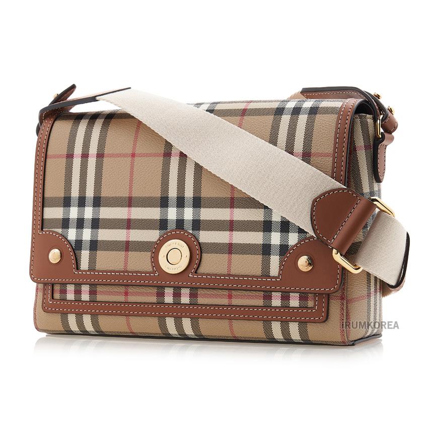 BURBERRY Vintage Check Leather Crossbody Bag for Women