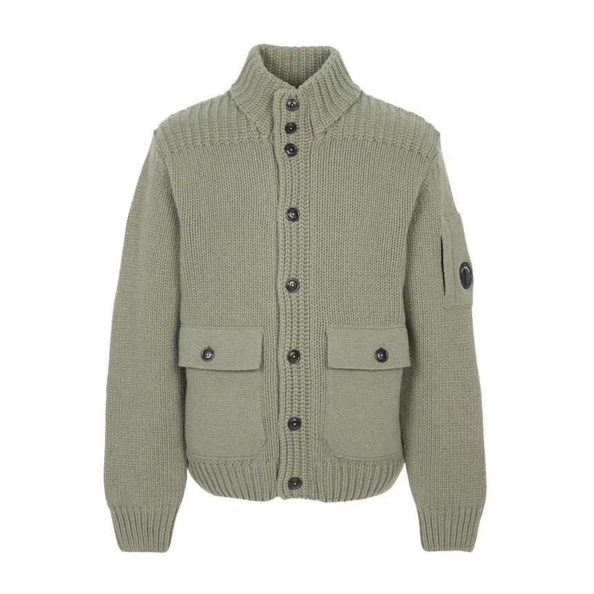 CP Company Men’s Knit Cardigan Green