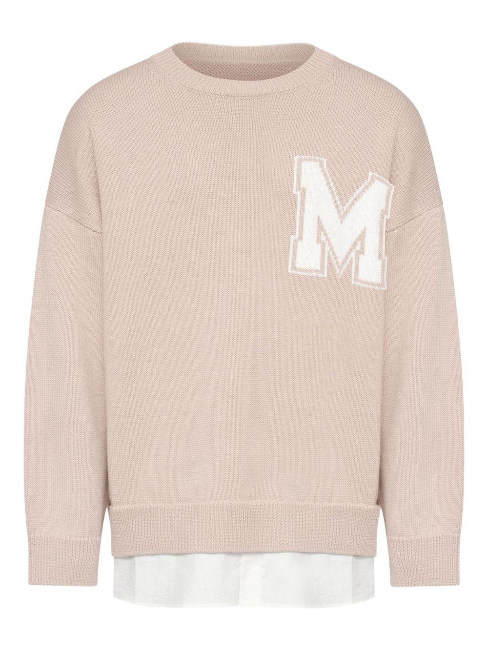 Maison Margiela Black Wool Crewneck Knit Sweater