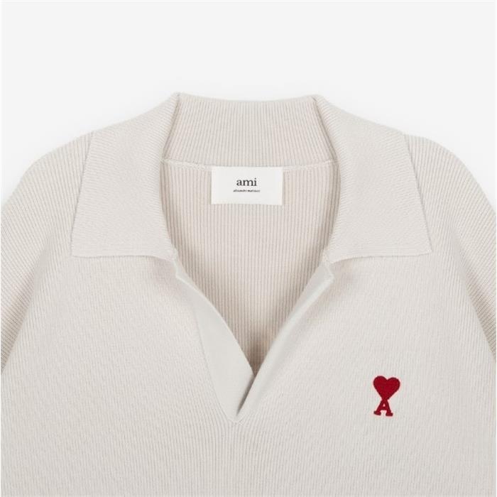 AMI Unisex Polo Collar Sweatshirt T-Shirt