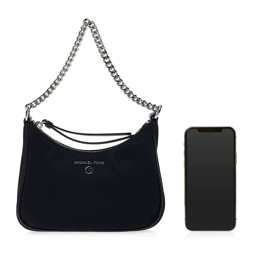 Michael Kors Jet Set Charm Leather Shoulder Bag Black