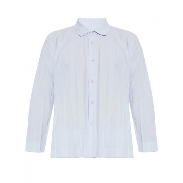 Issey Miyake Homme Plisse Edge Ensemble Pleated Long Sleeve Shirt