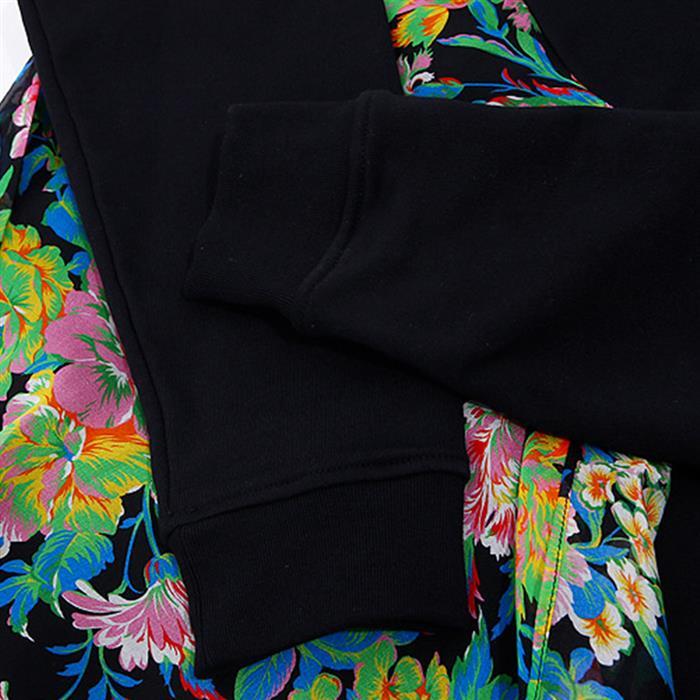 MSGM Black Scarf Panel Sweatshirt for Women