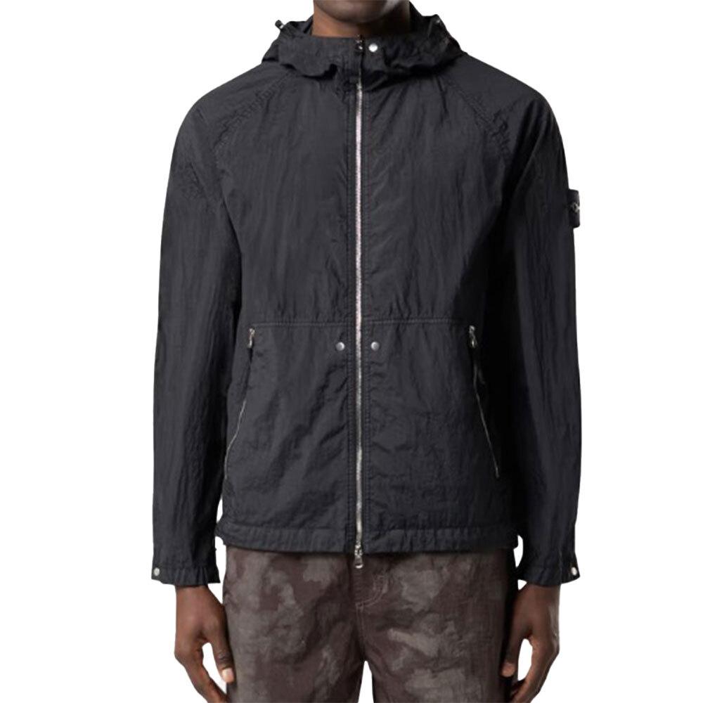 STONE ISLAND Watro-TC Windbreaker Jacket Men Black 4100097