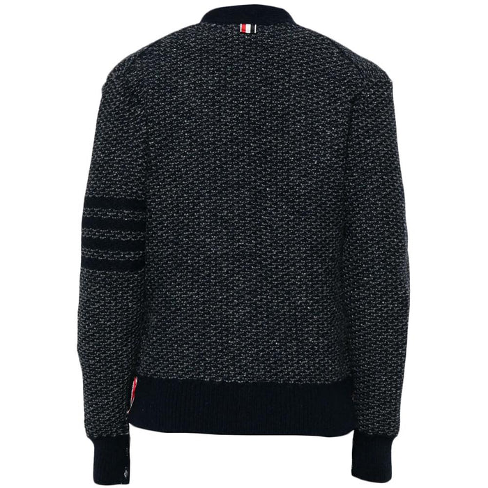 THOM BROWNE Diagonal Texture Relaxed Fit Cardigan MKC578A Y1032 415