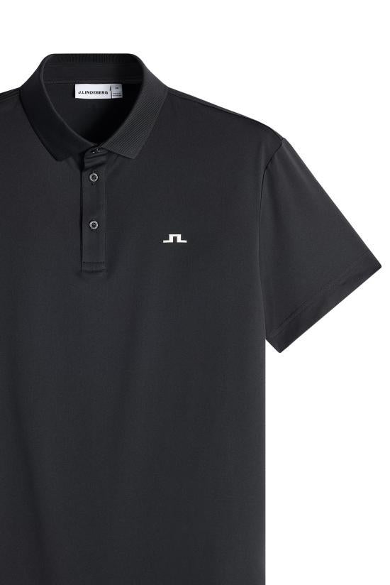 J LINDEBERG Men's Polo Shirt GMJT169879999 BLACK DOM