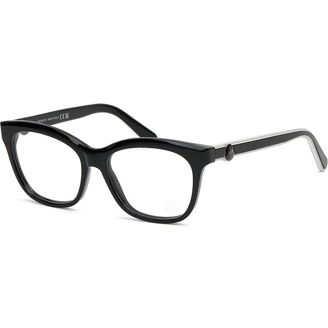 Moncler Black Cat Eye Square Eyeglasses Frame Unisex ML5183 001