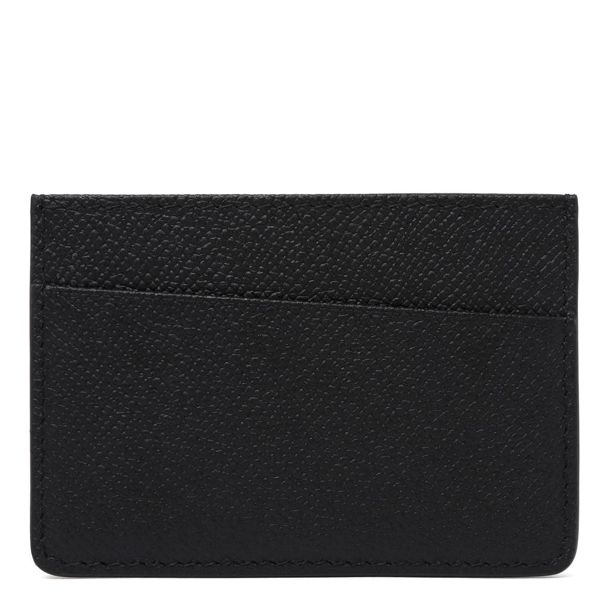 Maison Margiela Black Leather Card Holder Wallet