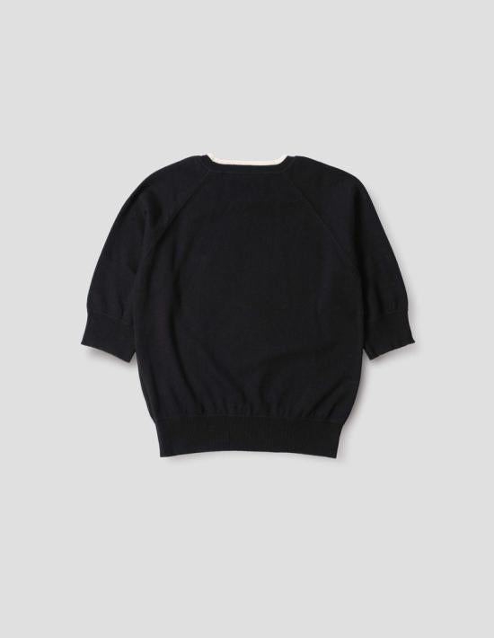 Margaret Howell Short Sleeve T-Shirt WHKN0527S26LCJ BLK BLACK DOM