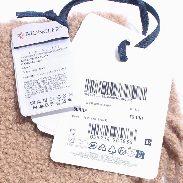 Moncler Alpaca Blend Scarf Beige Unisex 3C00017 0U357 239