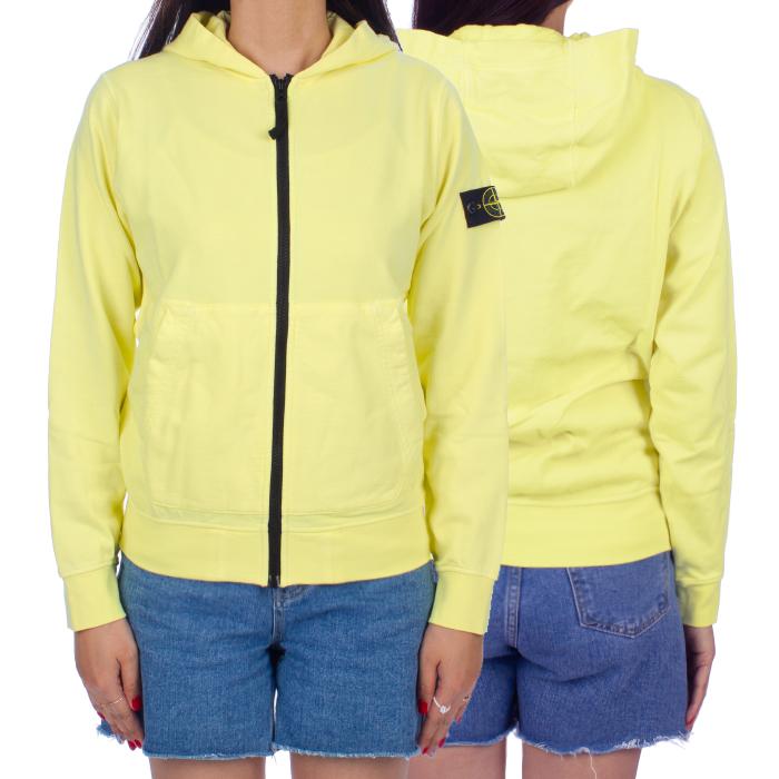 STONE ISLAND Women’s Hooded Zip Jacket with Patch Logo Navy