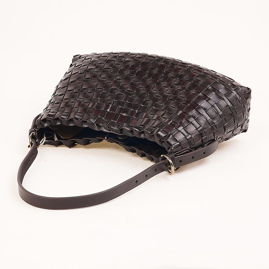 Dragon Diffusion Women's Hobo Shoulder Bag 8170 DK BROWN