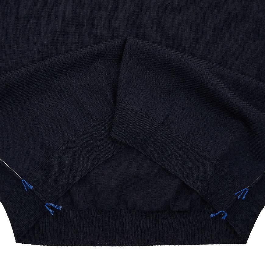 Maison Margiela Women’s Wool Crewneck Knit Sweater Navy