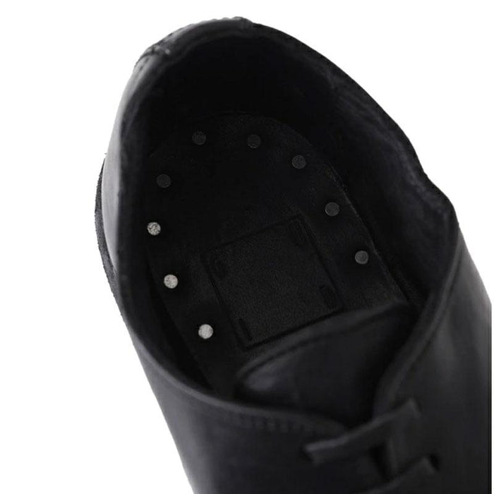 GUIDI Full Grain Leather Derby Shoes Black 992 FULL GRAIN
