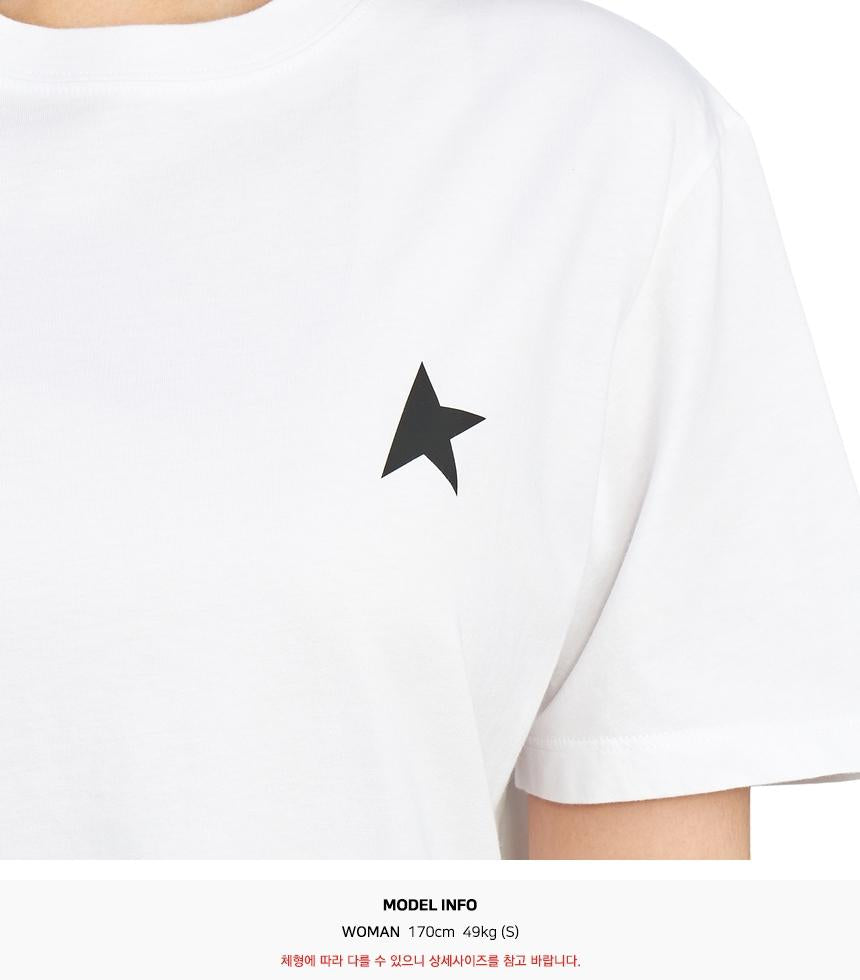 GOLDEN GOOSE Women’s Short Sleeve T-Shirt White Cotton
