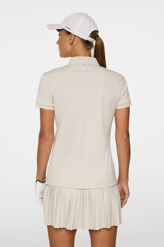 J LINDEBERG Women’s Polo Shirt GWJT11792U029 MOONBEAM DOM
