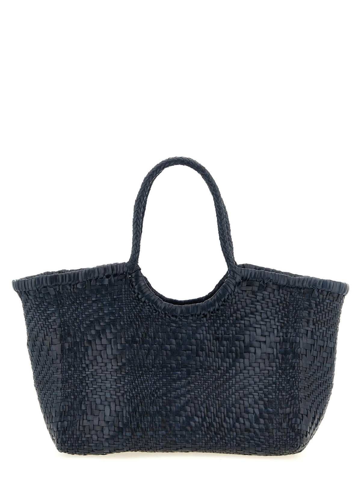 Dragon Diffusion Marine Woven Leather Tote Bag
