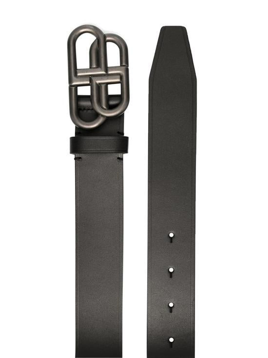 BALENCIAGA Black Leather Belt 570370 1CH55 1000