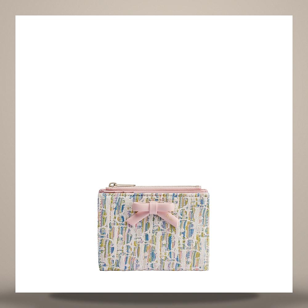 DIOR Oblique Pastel Multicolor Jacquard Card Holder S2503OGWQ M956