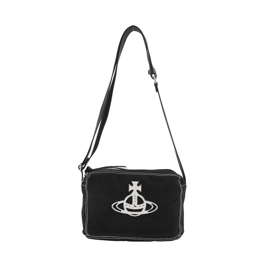 Vivienne Westwood Jude Crossbody Bag Black Leather Women’s