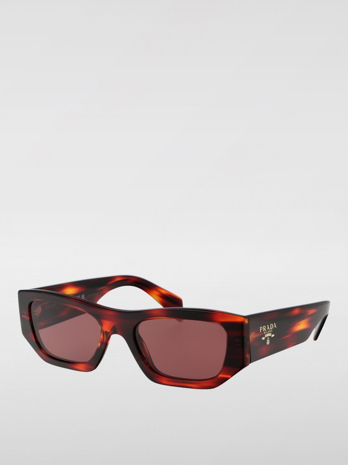 PRADA Black Acetate Cat-Eye Sunglasses