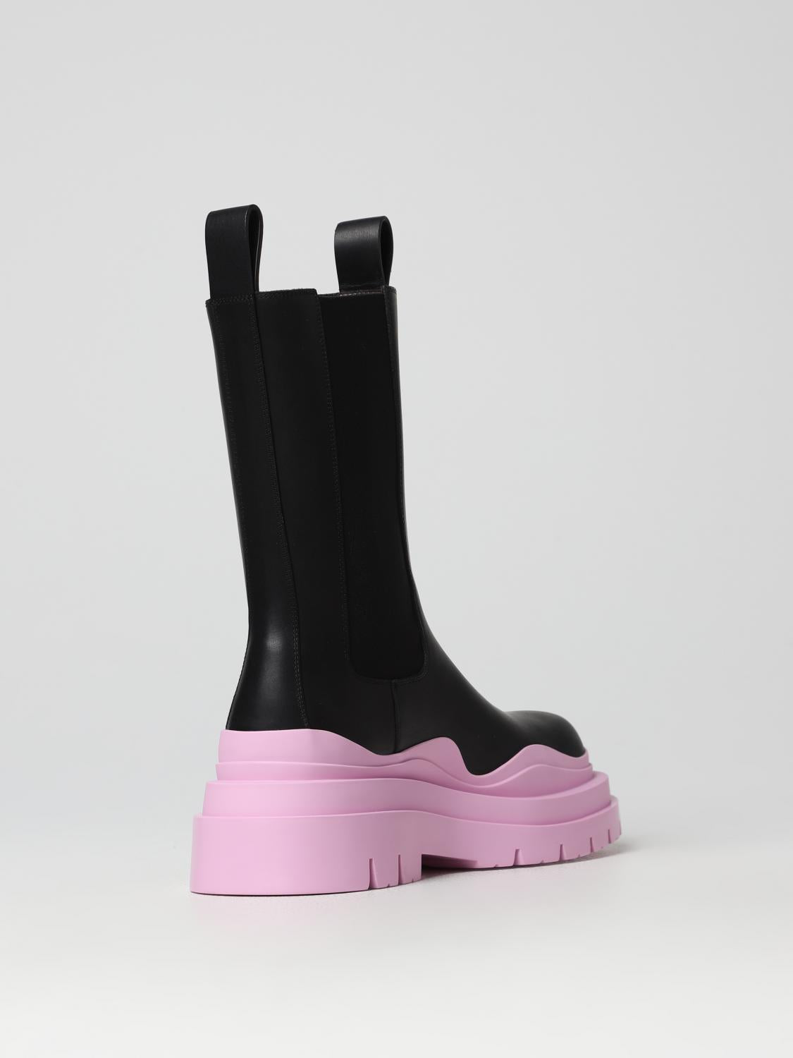 Bottega Veneta Grey Leather Ankle Boots