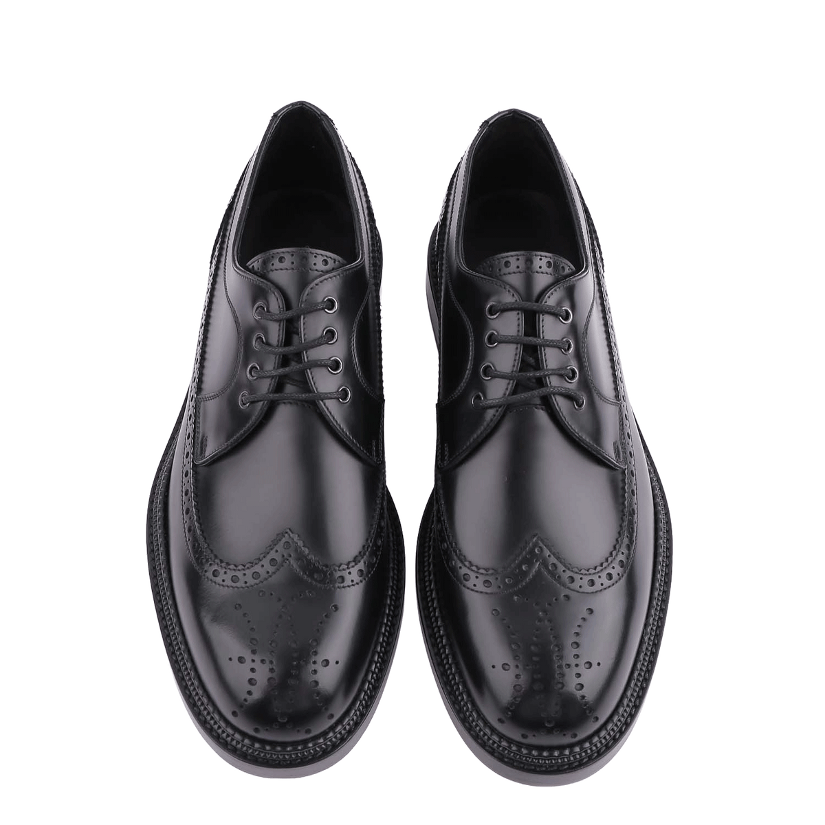 HERMES Men’s Lawson Derby Loafers Black Leather Shoes