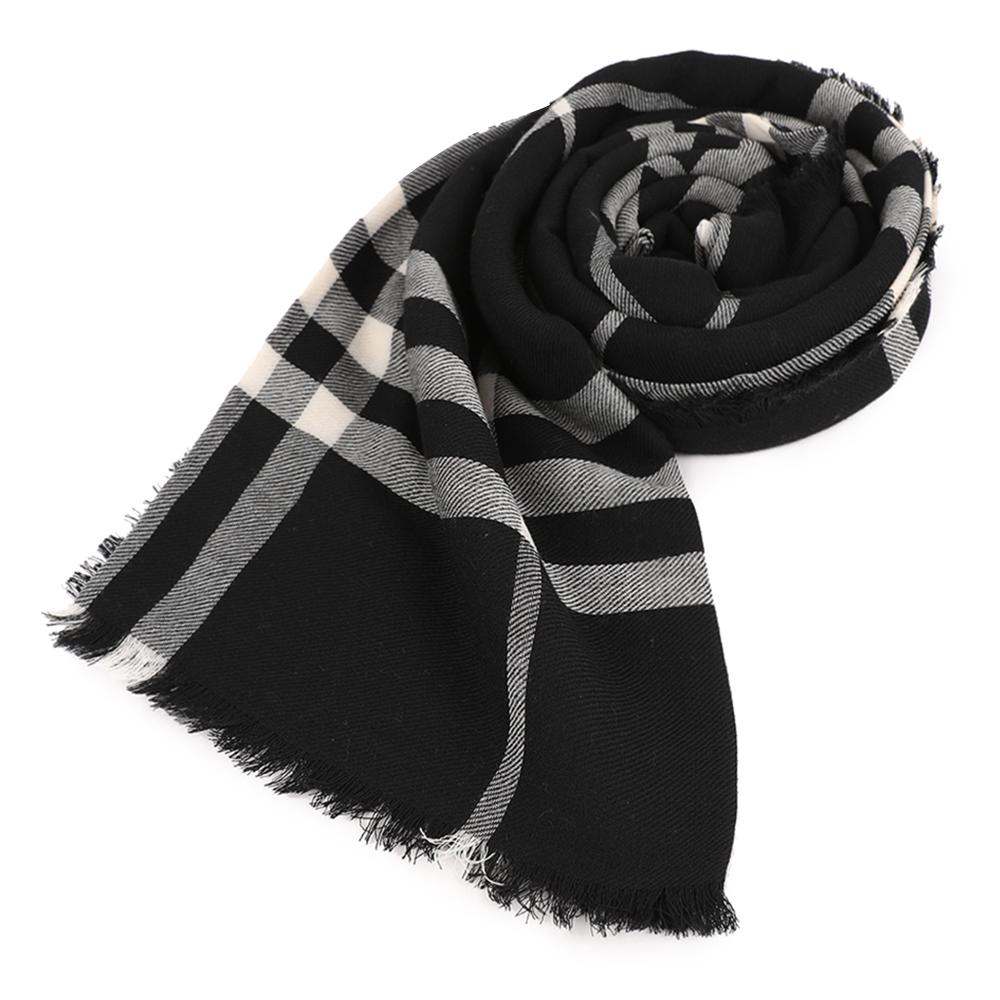 BURBERRY Check Wool Scarf