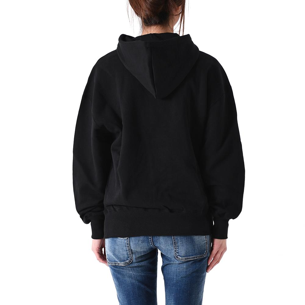 MSGM Brushed Logo Hoodie Black Women’s Hoodie