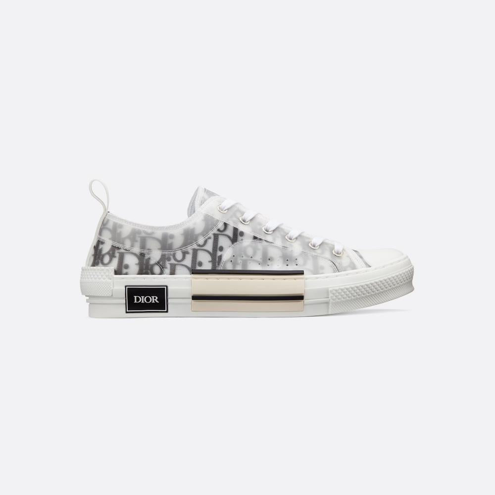 DIOR B23 Low-Top Oblique Canvas Sneakers Gray Unisex 3SN249YJP