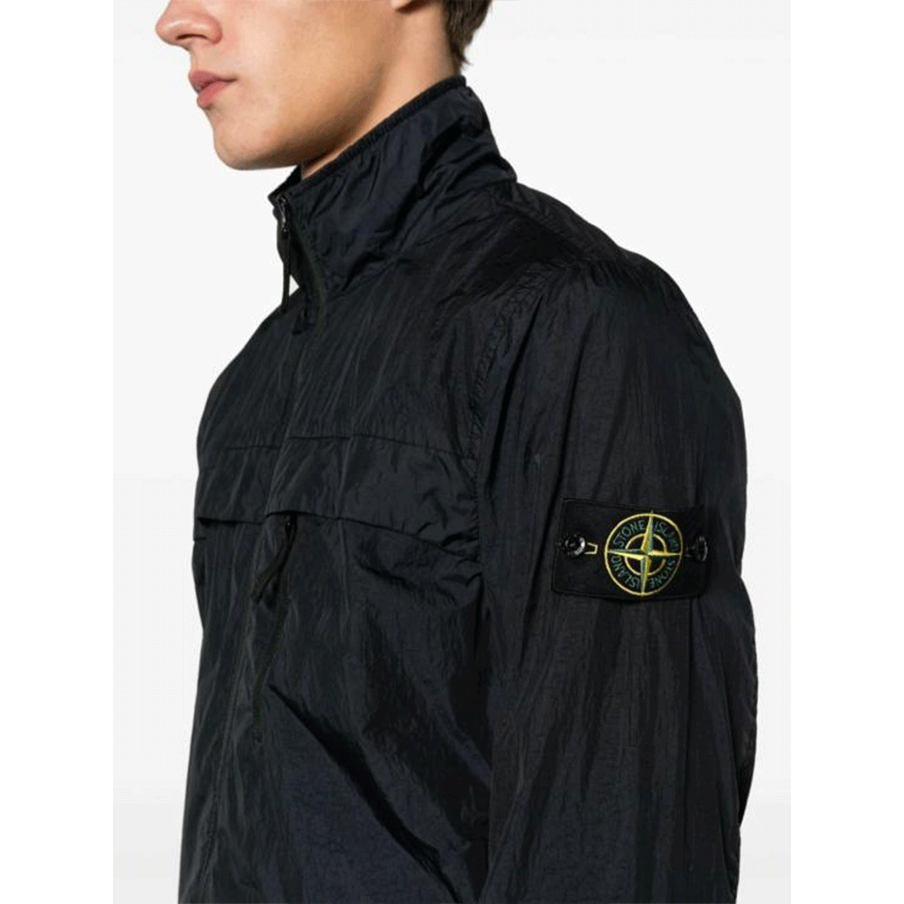 STONE ISLAND Crinkle Reps R-NY Jacket Black Men’s Outerwear