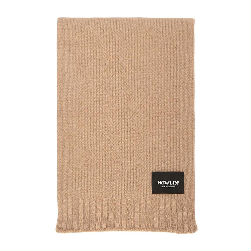 HOWLIN Camel Wool Scarf Unisex