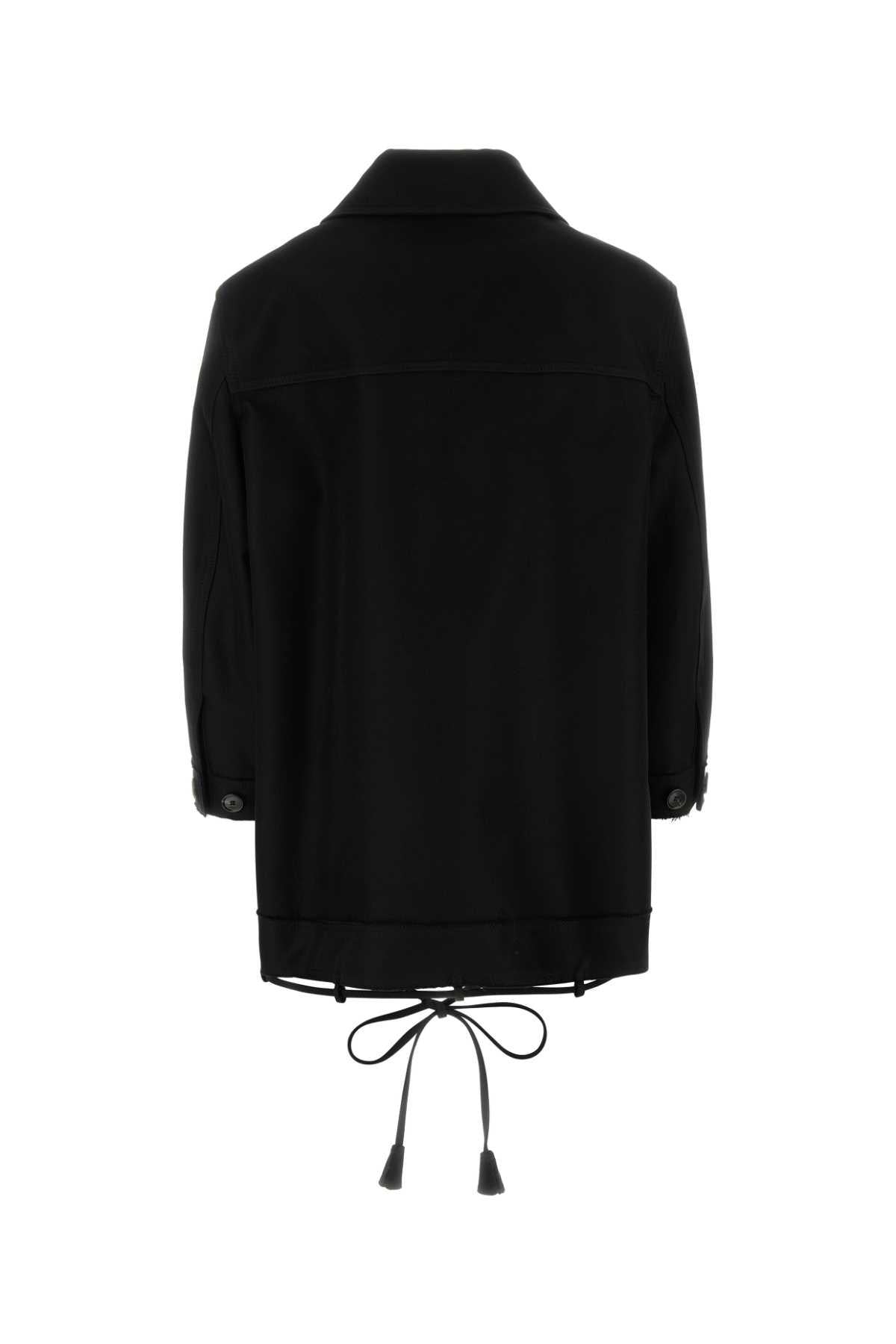 GUCCI Black Cotton Trench Coat