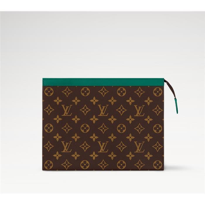 Louis Vuitton Pochette Voyage MM Leather Clutch Bag M12816