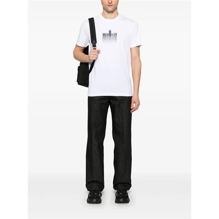Moncler Faded Logo Short Sleeve T-Shirt 8C00029 89A17