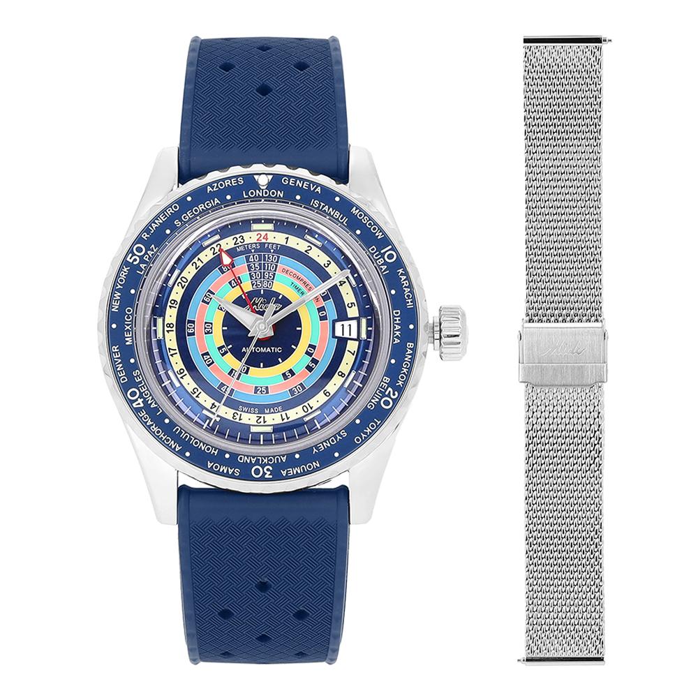 MIDO Ocean Star Decompression Worldtimer Men’s Rubber Watch M026 829 17 041 00