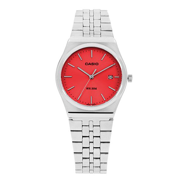 Casio Analog Men’s Metal Watch Silver Tone Stainless Steel MTP B145D 4A2VDF