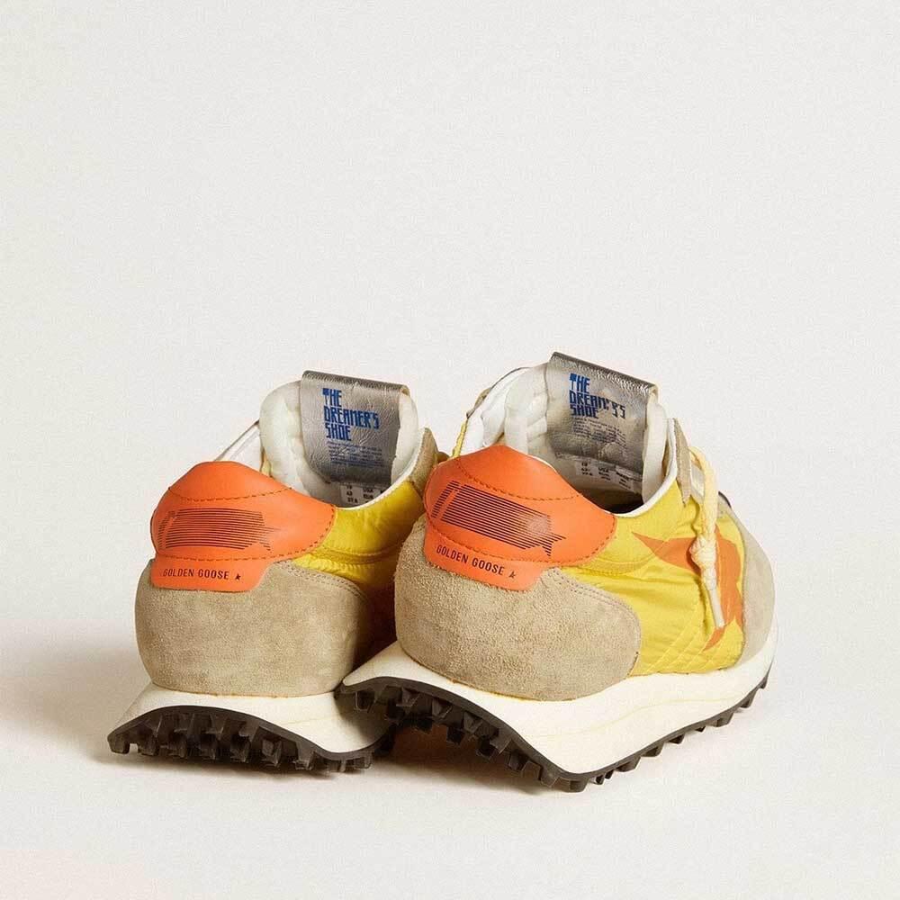 GOLDEN GOOSE Yellow Orange Star Marathon Low-Top Sneakers GMF00683 F005462 82542