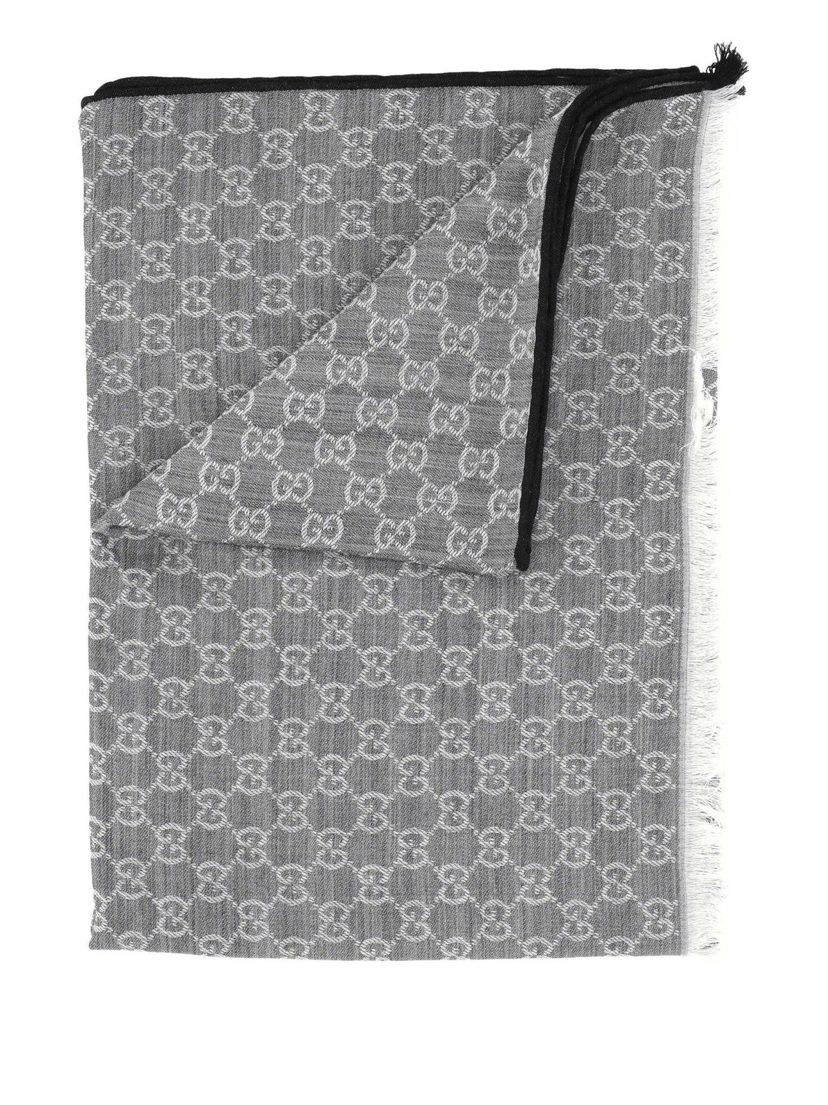 GUCCI Beige Wool Knit Scarf