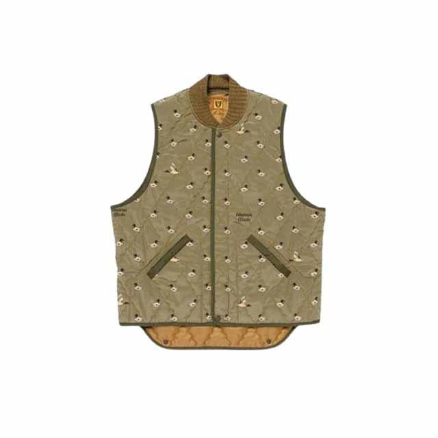 Humanmade Green Padded Vest Unisex Outerwear HM28JK032