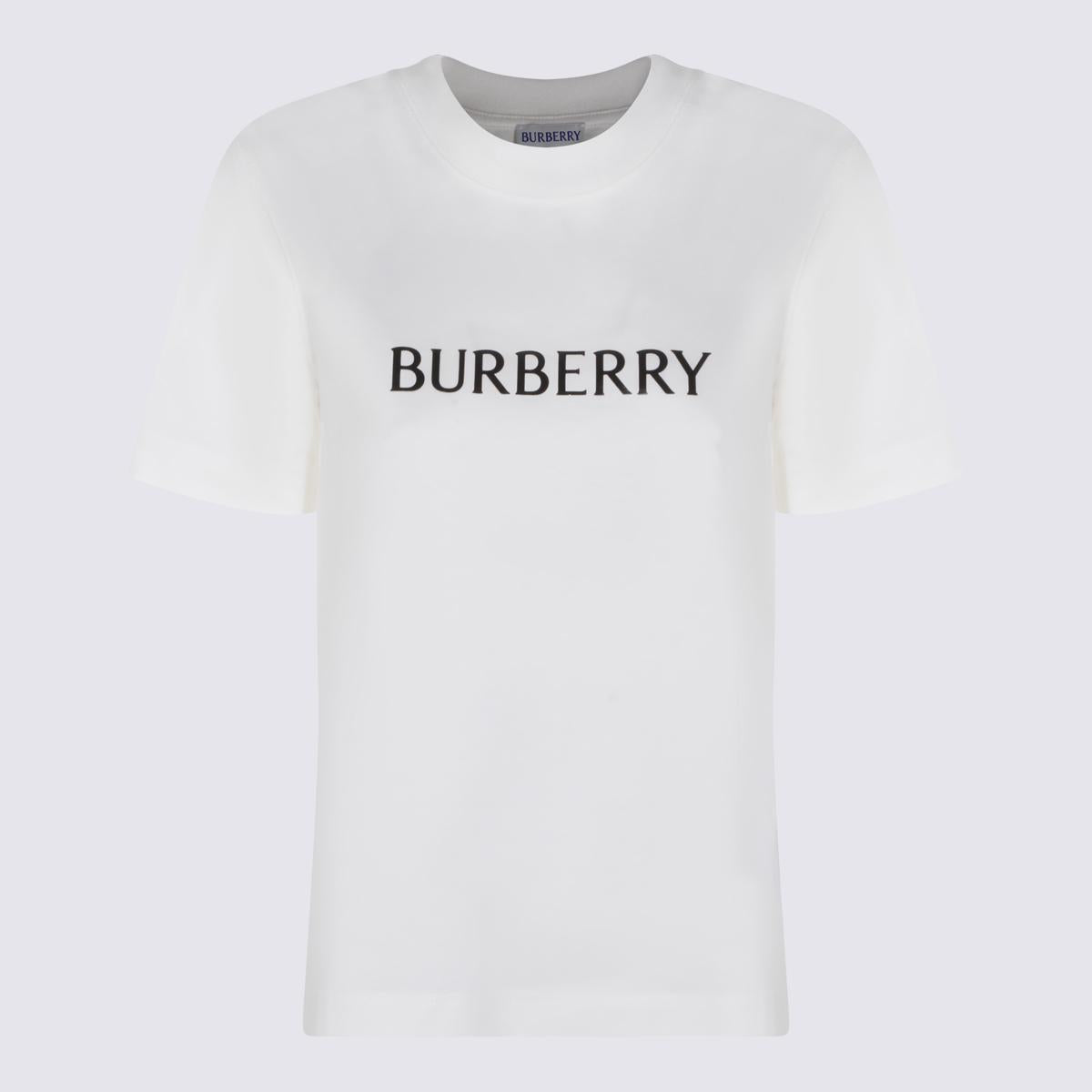 BURBERRY Logo Short Sleeve Cotton T-Shirt Black