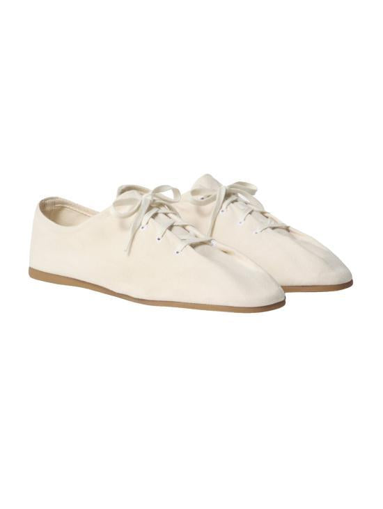 Lemaire Low-Top Leather Sneakers for Men FO0286 LF1610 048 LIGHT CREAM DOM