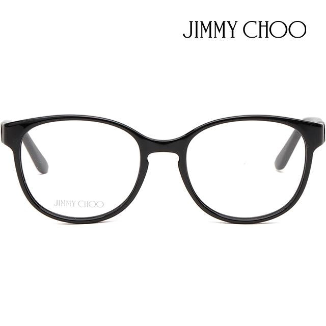 Jimmy Choo Black Acetate Round Eyeglass Frames Unisex JC240 807