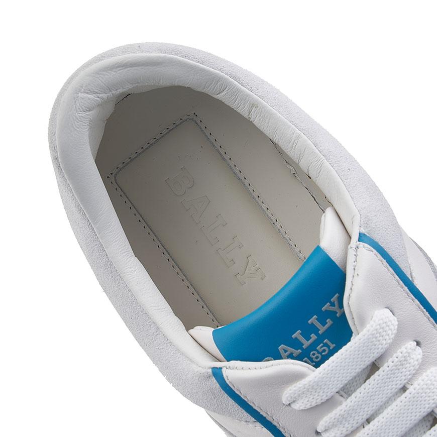 BALLY Men’s Leather Low-Top Sneakers White