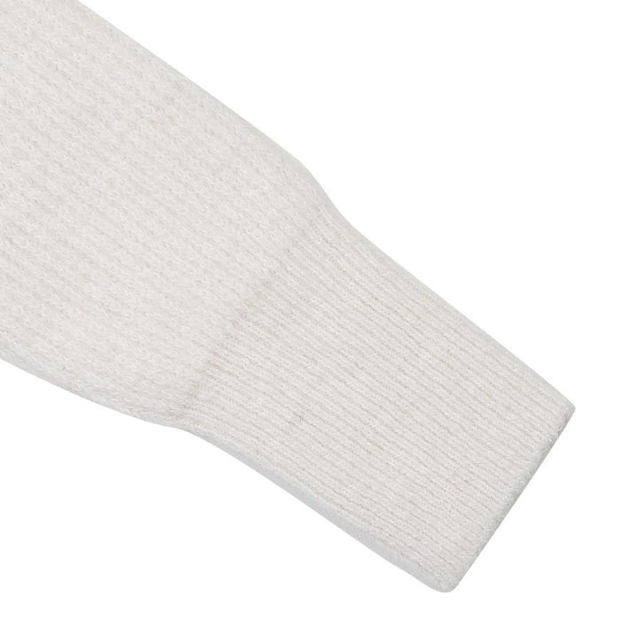 JACQUEMUS Women’s La Maille Po Round Neck Knit Sweater White