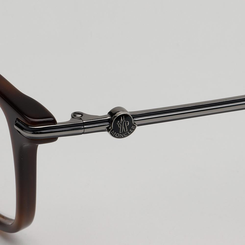 Moncler Tortoise Square Acetate Eyeglasses Asian Fit Unisex ML5205F 052
