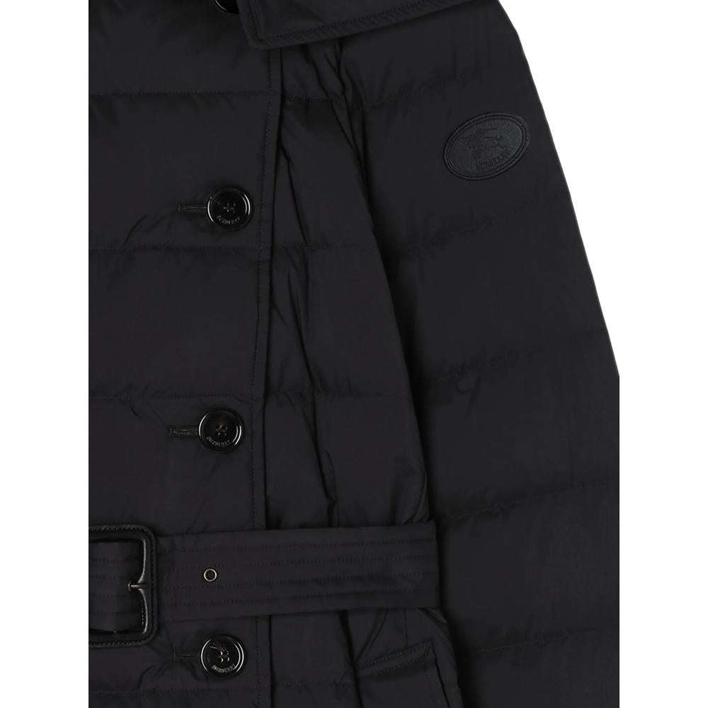 BURBERRY Black Nylon Down Puffer Jacket for Women