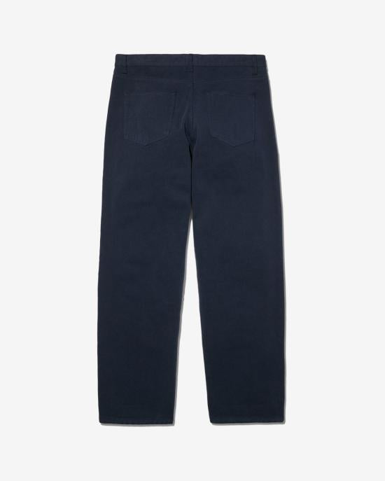 Noah Straight Pants Dark Navy Classic Trousers for Men NOAM261MRDE 124NV