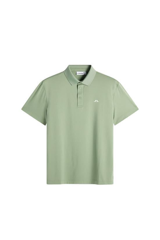 J LINDEBERG Hedge Green Performance Polo Shirt for Men GMJT14642 M286